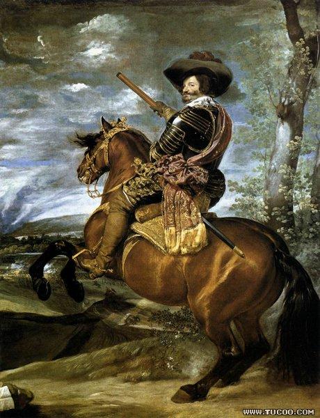 unknow artist The Count-Duke of Olivares on Horseback 1634 France oil painting art